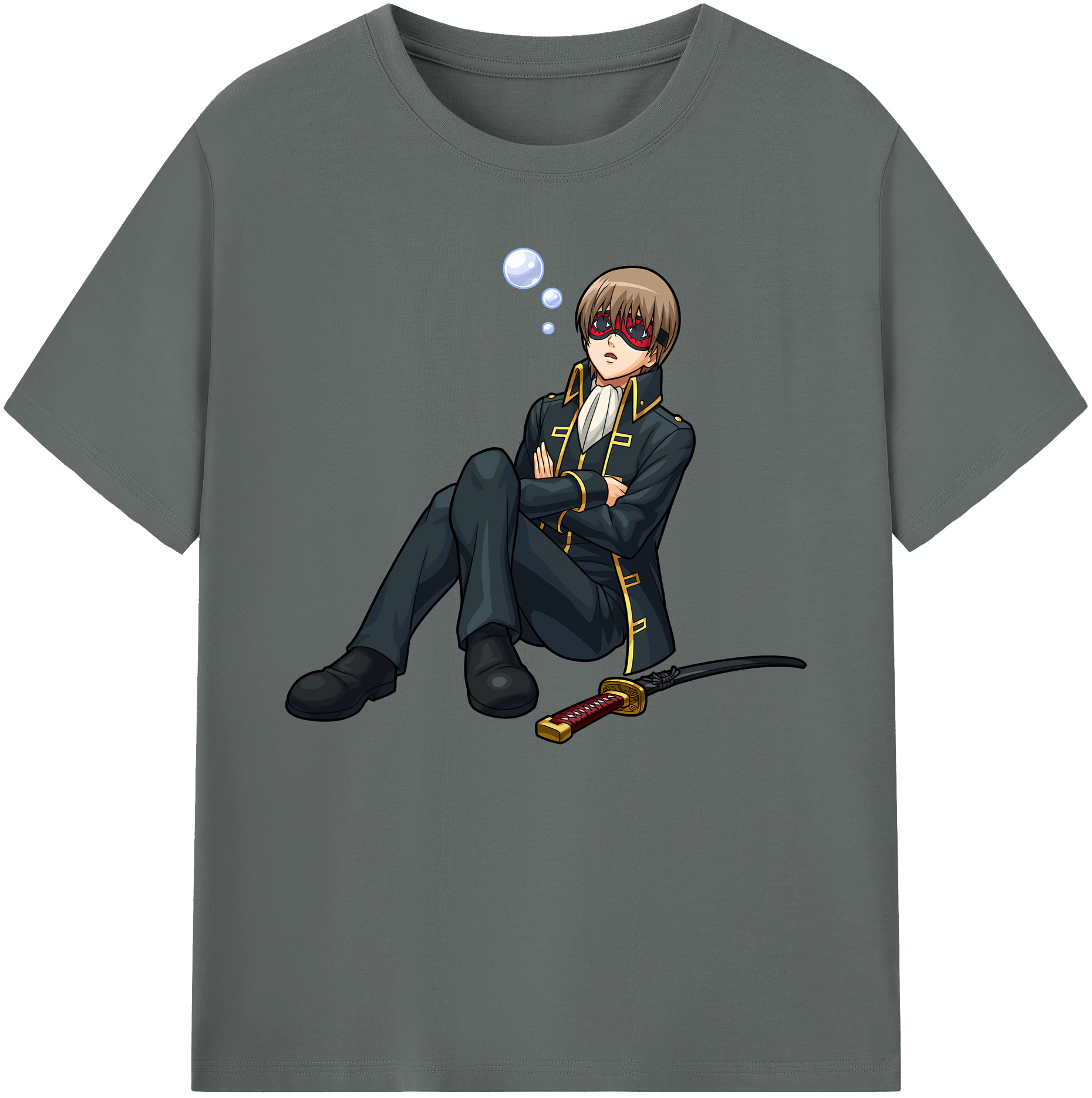 （画像用） ぎんたま 坂田銀時（さかたぎんとき） 神楽 志村新八（しむら しんぱち） GINTAMA Sakata Gintoki Kagura Shimura Shinpachi 綿100％ メンズ半袖Tシャツ｜肌触りやわらか＆通気性
